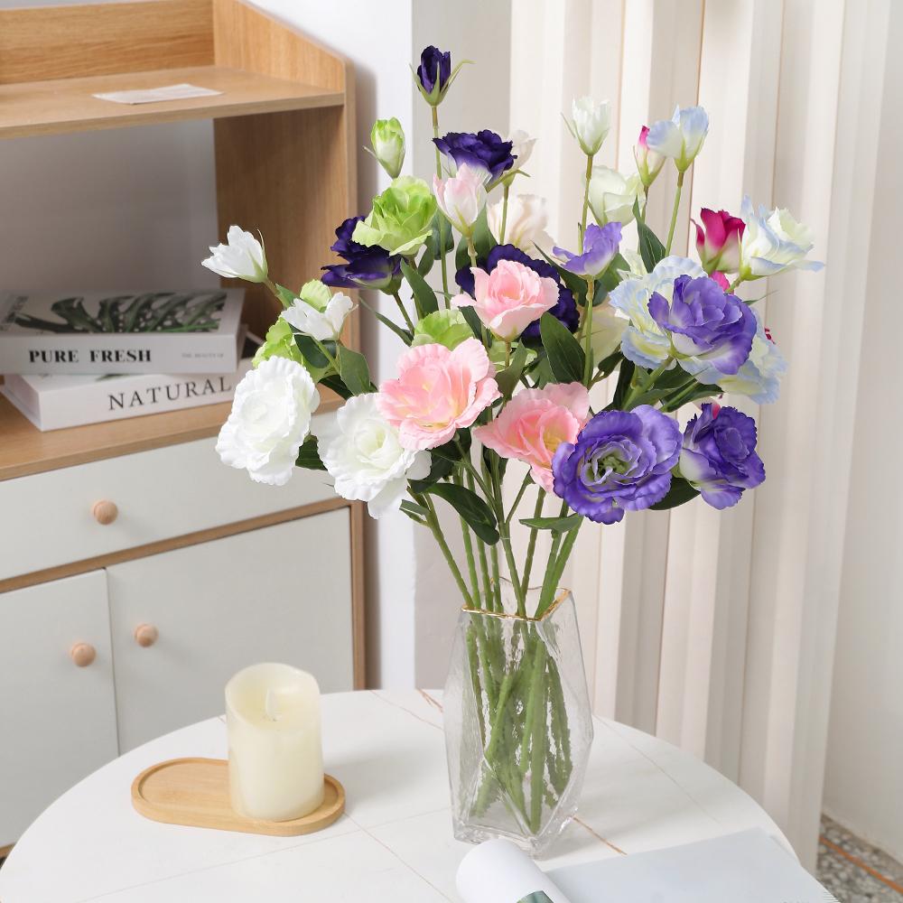 70cm 4Heads Artificial Peony Flowers Long Stems Artificial Flowers DIY Bridal Wedding Decoration Living Room Party Table Decor