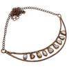 Rainbow Moonstone Necklace Gemstone Jewelry, Copper Electroformed Necklace, Adjustable Handmade Beautiful Jewelry Chain Necklace
