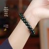 First Grade Xinjiang Hetian Jade Qingyu Bracelet: Handmade Beaded Ancient Style for Men and Women