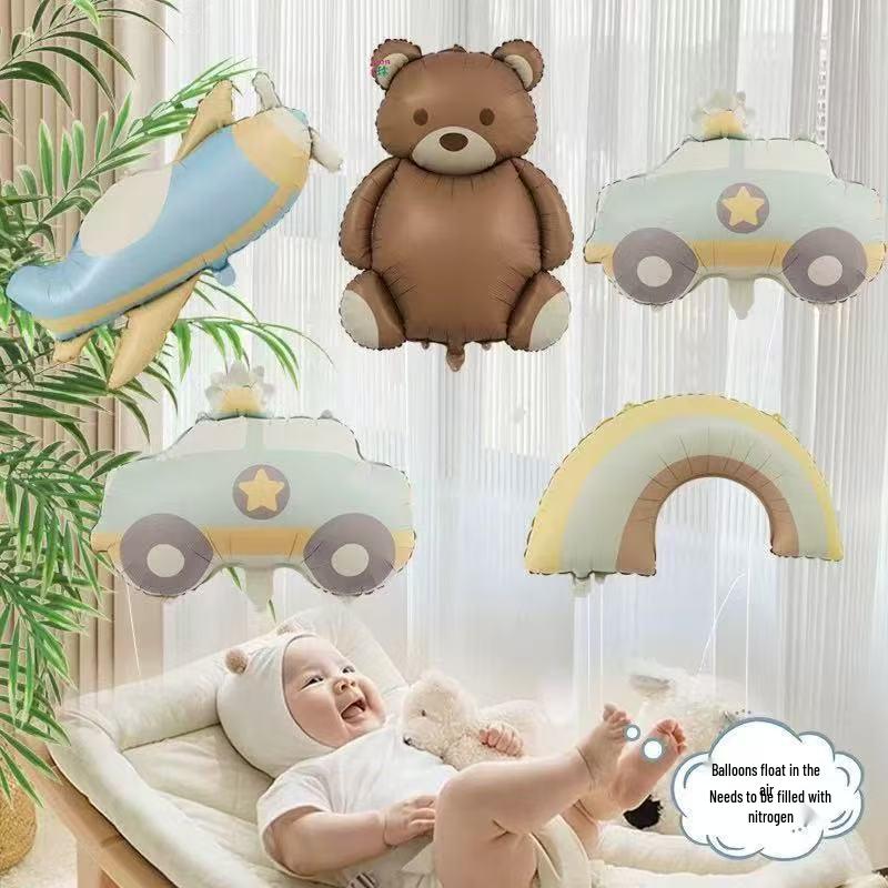 Cartoon Animal & Fruit Helium Balloons for Baby Tracking 
