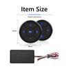 Car Multifunctional Steering Wheel Controller Wireless Steering Wheel Control Remote Button with 2 Round Controller