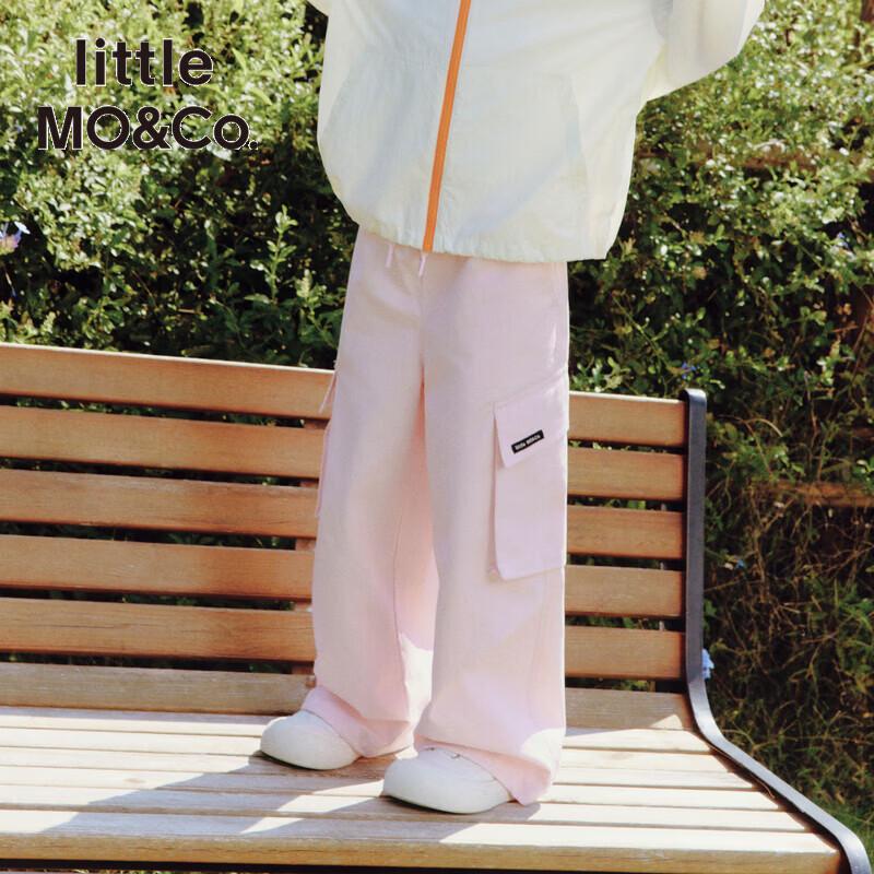 

Маленький MO&Co. Дитячі штани-карго з чистої бавовни 140