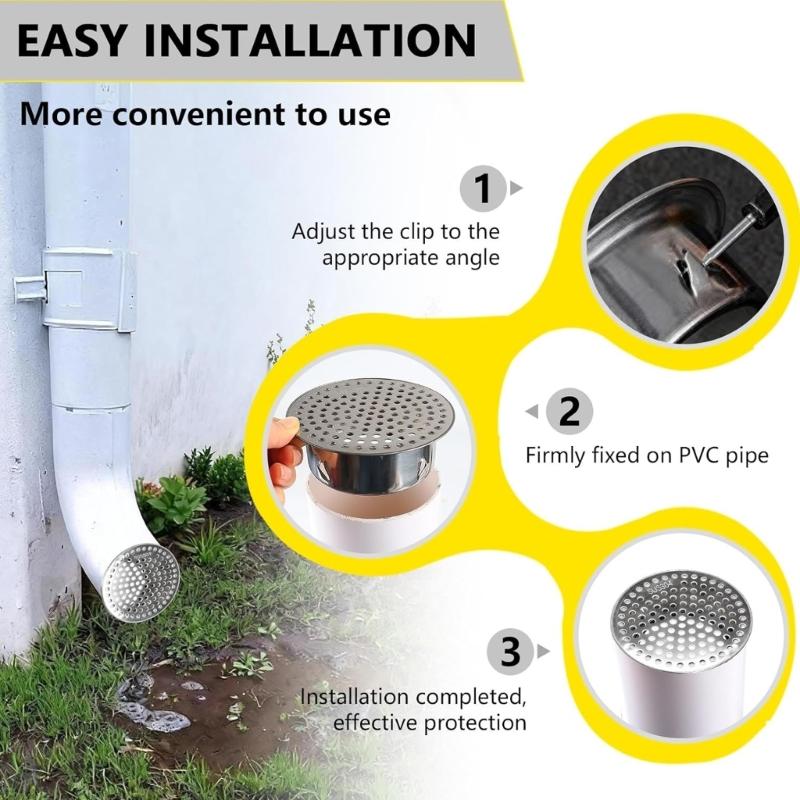 Wytrzymały Zestaw Pokryw do Odpływu Prysznicowego Stal Nierdzewna Z Otworem 2 cale Dla Optymalnej Wydajności Przepływu Wody