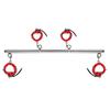 SM Leg Steel Restraint Leg Spreader Restraints for Sexy Steel Painless Leg Erotic SM Black X Red Goods, Handcuffs, Cuffs, Bars, Support, Adults,