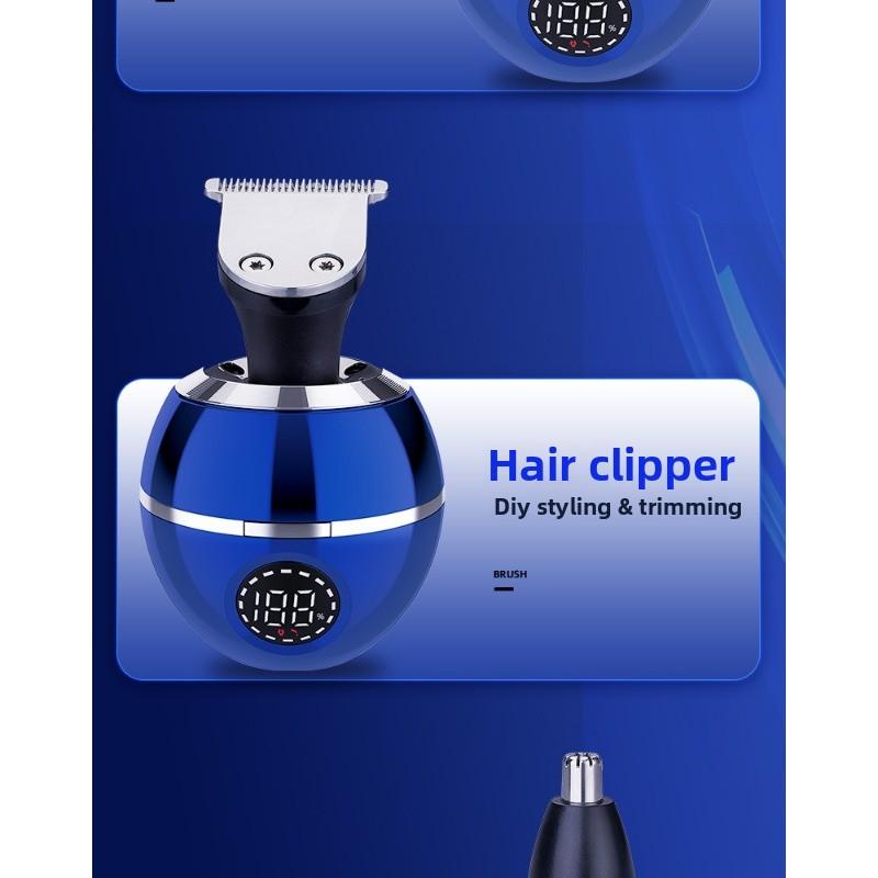 New Smart Men's Electric Shaving Kit for Shaving Bald Heads - Seven-blade Head, Cordless Beard Trimmer
