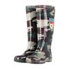 Water shoes non-slip waterproof wear-resistant high tube camouflage transparent bottom PVC rain shoes rain boots