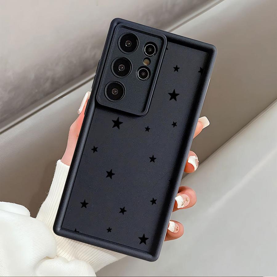 Phone Cover Case for Samsung Galaxy S21 S25 Ultra S24Ultra S22 S25 Edge S23 FE S24 Plus S20FE Cute Simple Stars