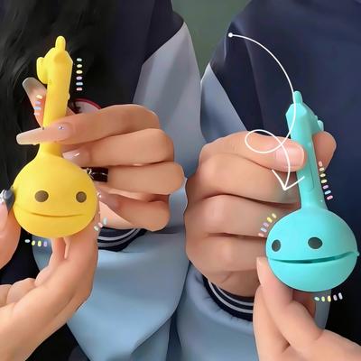 Juguete de Rana Musical Electrónica Llavero Lindo Instrumento Sensorial con Sonidos Divertidos y Luz Juguete Portátil de Viaje para Niños Relleno de Calcetín
