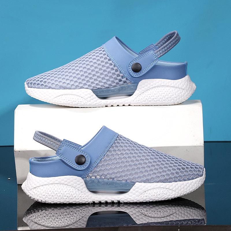 

2025 new outer wear hole shoes men s summer bag head slippers men s non-slip sports casual height-increasing beach sandals 39