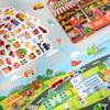 1 Book Jelly Sticker Book Quiet Book DIY Fun for Children's Scene Stickers Repeatedly Paste Puzzle Sticker Book