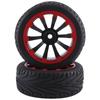 A71Z 4 szt. 12 mm sześciokątne felgi i opony gumowe o średnicy zewnętrznej 2,59 cala do samochodu RC 1/10 On-Road Touring