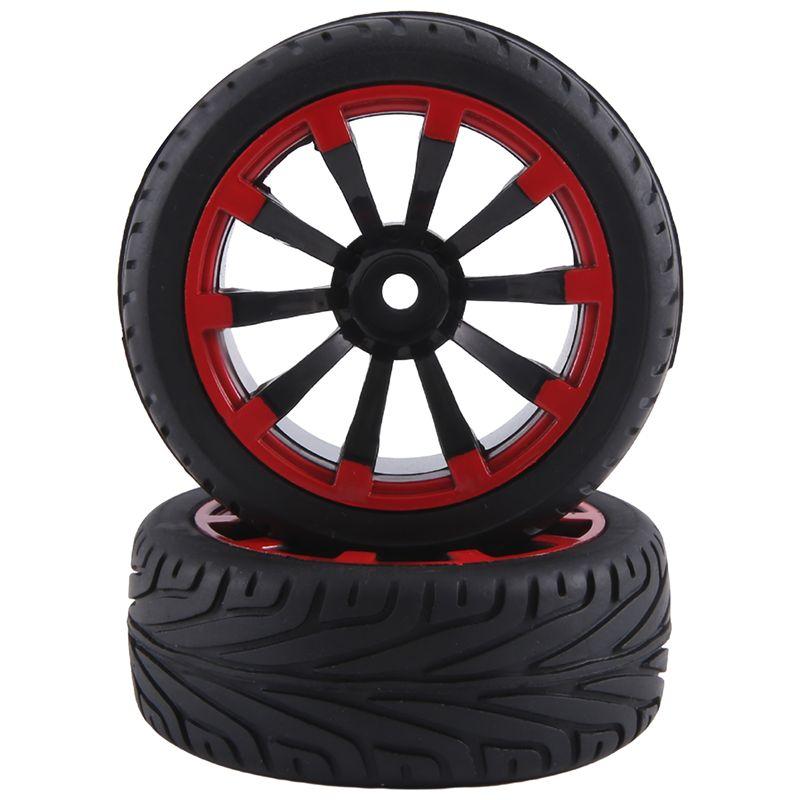 A71Z 4 szt. 12 mm sześciokątne felgi i opony gumowe o średnicy zewnętrznej 2,59 cala do samochodu RC 1/10 On-Road Touring