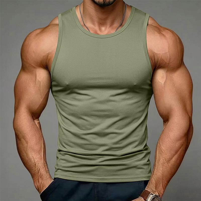 YL11KEEP Clothing Zomer Heren Korte Mouwen Sport Korte Mouwen Casual T-shirt Heren Casual Sport Sneldrogend Korte Mouwen T-shirt 2XL legergroene kleur