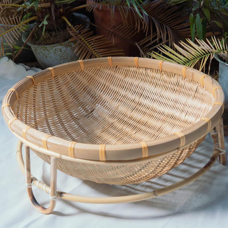 

Bamboo Pet Bed Summer Cool Cat House Double Layer Rattan Villa for Small Dogs and Cats 30cm светло-зеленый