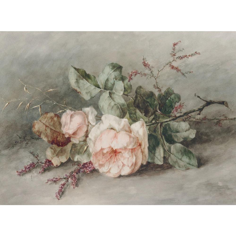 Vintage Flower Still Life Rose Country Farmhouse Poster Print Wall Art Pictures Canvas Oil Painting Living Room Home Decor Gift