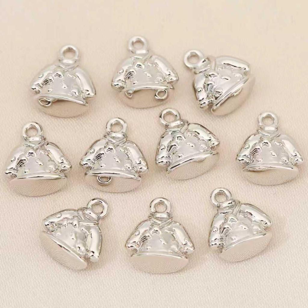 Liangfei Copper-Plated 18k Gold 3D Fashion Clothes Pendant DIY Jewelry Accessory