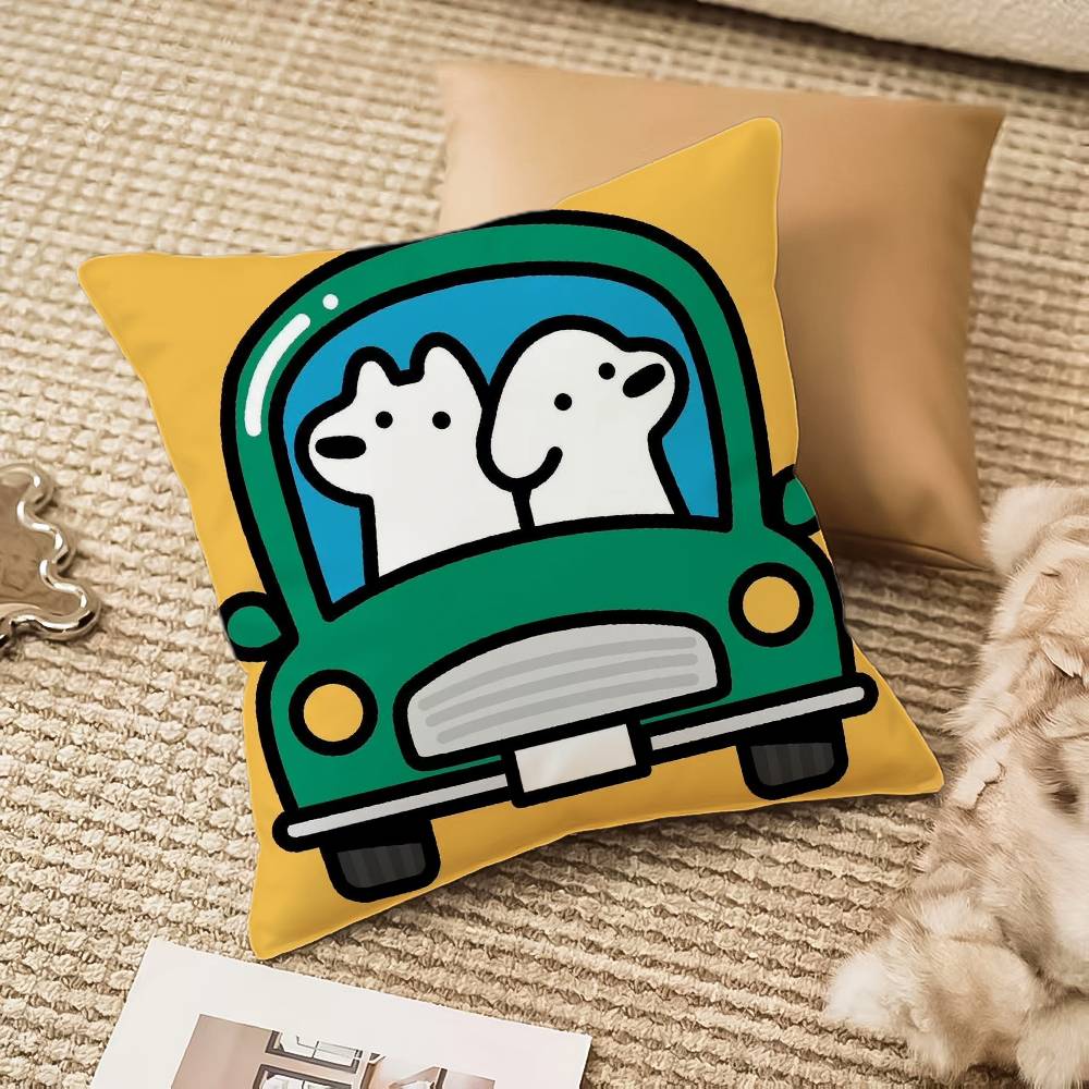 M-mat-suiS Pillow Case Anti-dustmite Invisible Zipper Sofa Bed