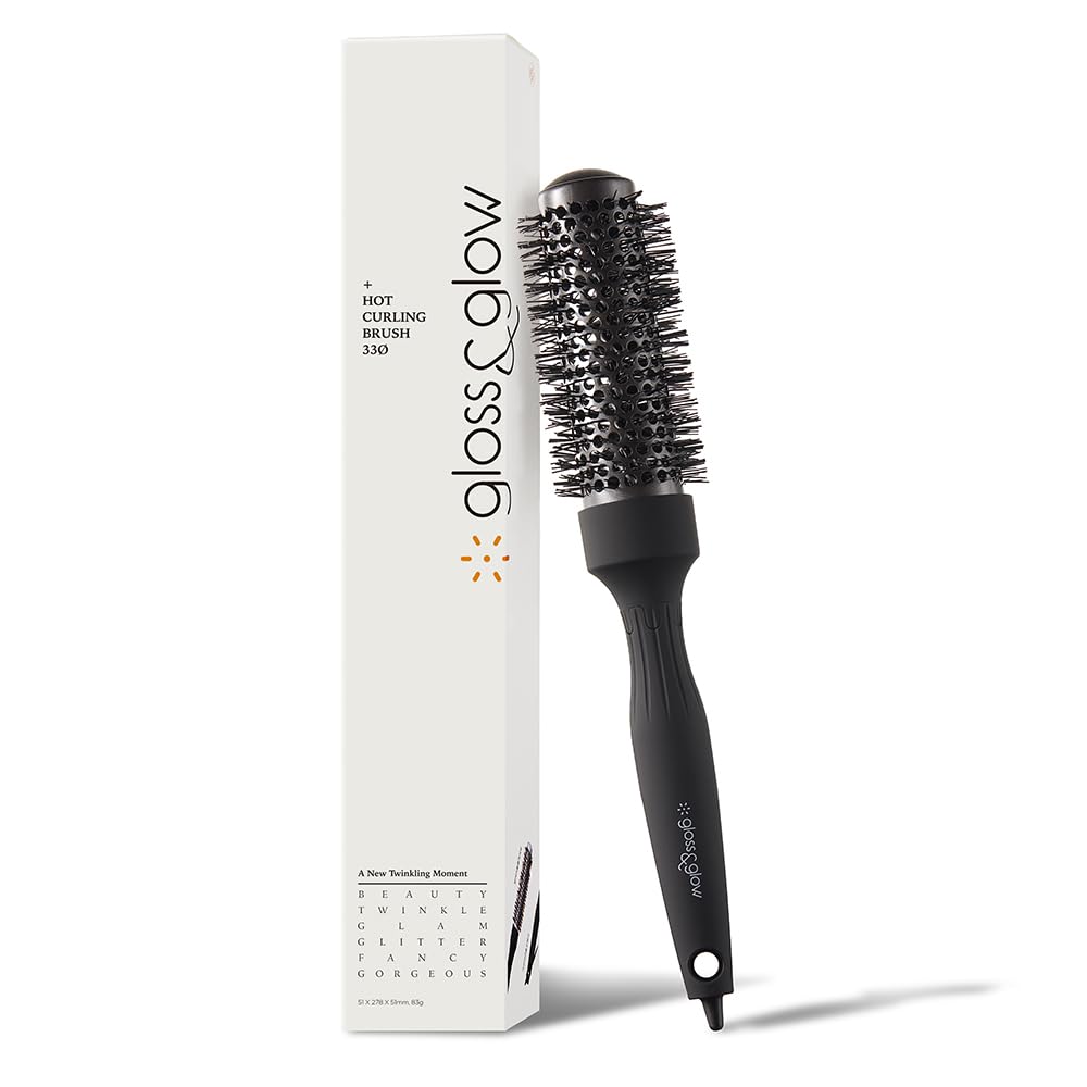 

Non-electric Professional Styling Round Brush for Volume, Curling & Thick Bangs (1.3 ceramic coated aluminum United States