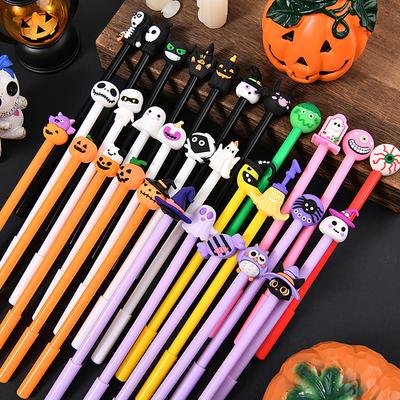 Halloween Elements Gel Pen Pumpkin Ghost Zombie Decorative School Supplies Reward Gift Cute Stationery Boys and Girls Favors ZYF