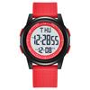 Men's and Women's Digital Sports Watch, Ultra-Thin, Simple Design, Waterproof, Multifunctional, Date/Day/Alarm/Stopwatch/LED Light, Time Zone Switchin