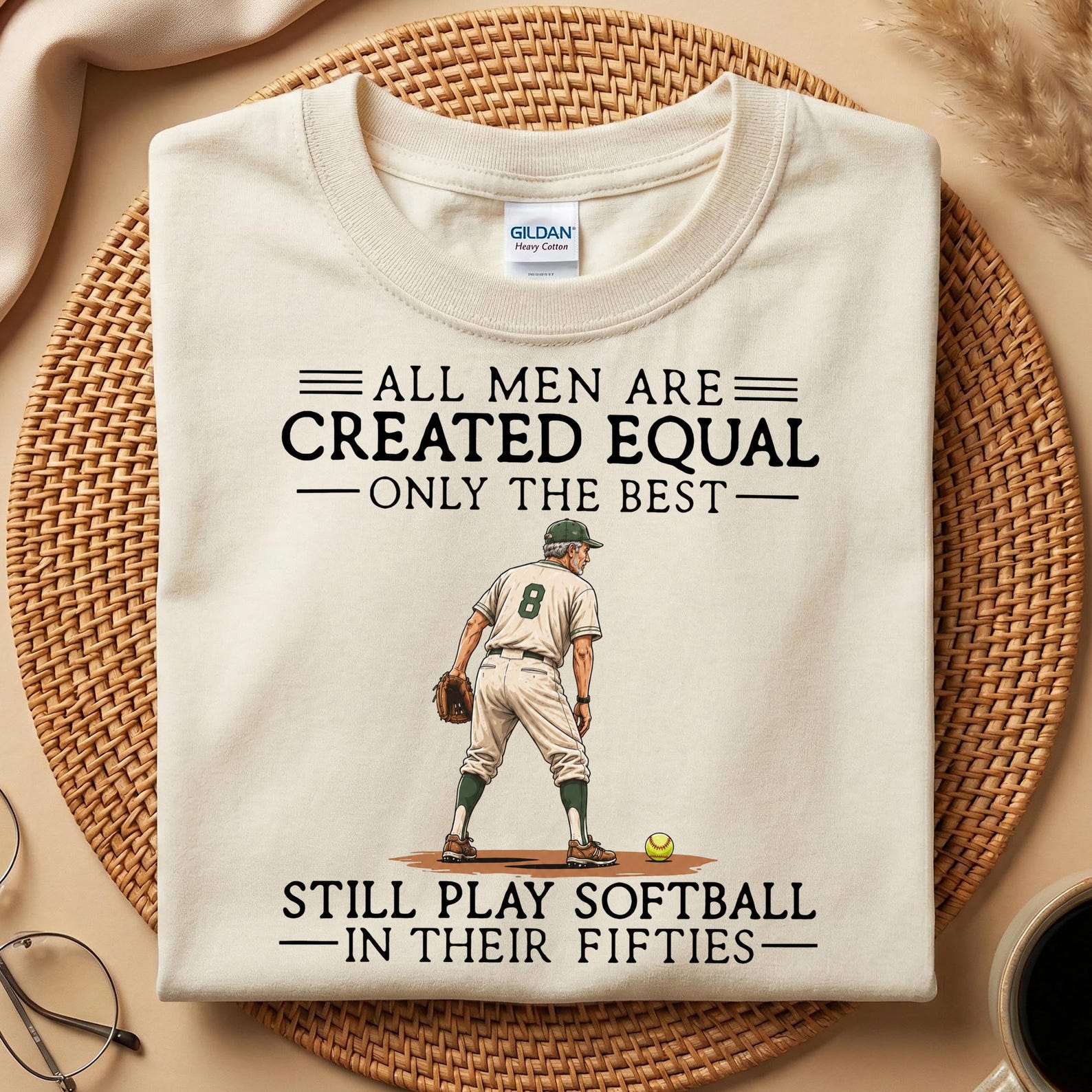 Still Play Softball In Their Fifties Shirt, Funny Softball Grandpa Tee, 60th Dad Birthday Shirt, Softball Player Gift, Funny Dad Tee L