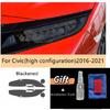 Car Headlight Protective Tint Anti Scratch Film Smoke Black TPU Transparent Sticker For Honda Civic 10th 2016- Accessories