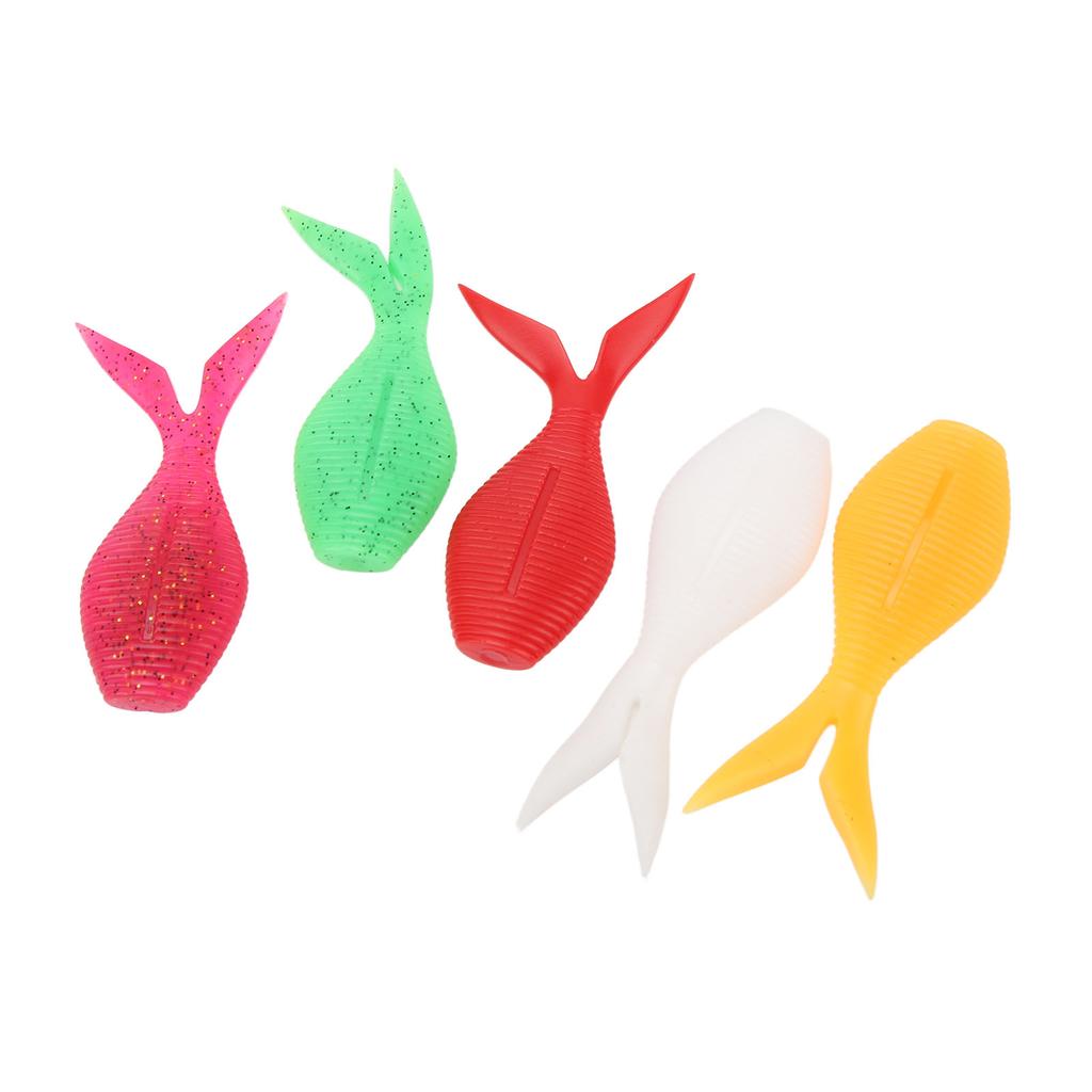 25PCS Fishing Soft Baits TPR High Elasticity Floating Pomfret Bait Artificial Lures Fishing Accessories for Freshwater