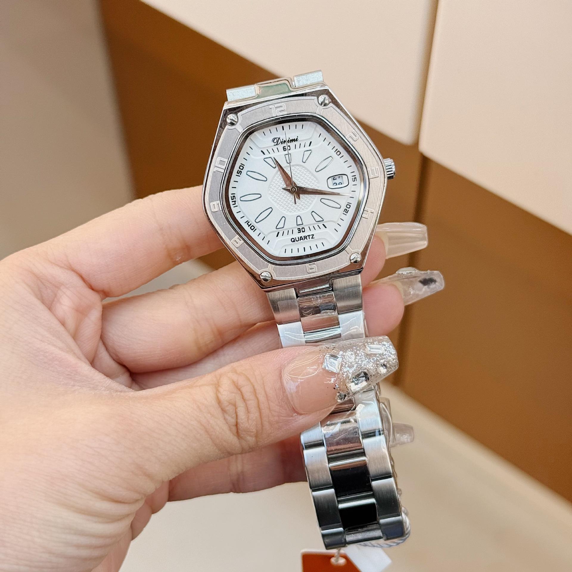 Women S Watch Polygon Personality Niche Sense Fashion Trend With Calendar Women S Watch Women S Large Dial