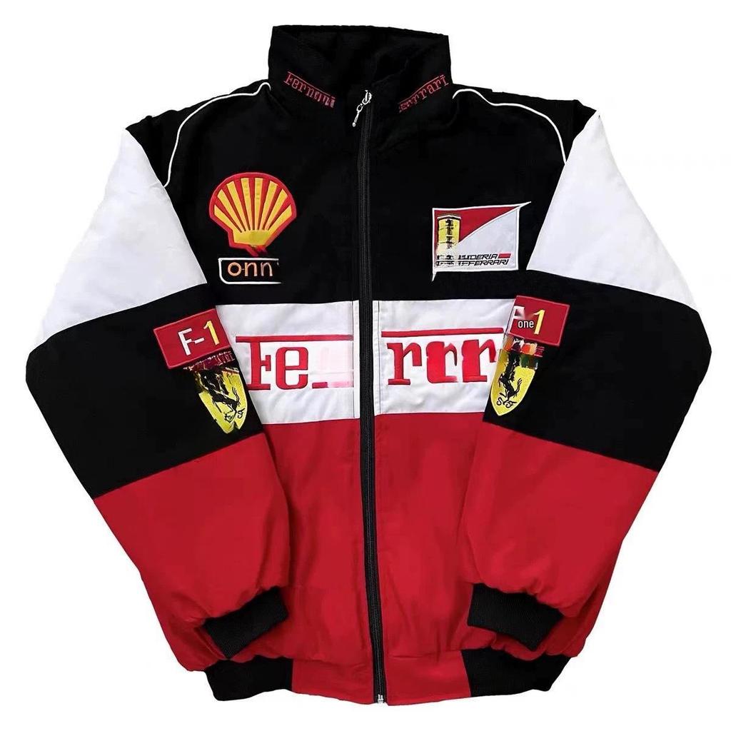 Tuta da corsa F1 Ricamo "Sottile": Giacca da Ciclismo e Moto a Maniche Lunghe