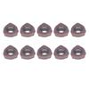 10 Pcs Carbide Turning Inserts Bronze Coated Lathe Milling Cutter for Steel Machining