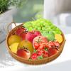 Fruit Basket Snacks Tray Organizer PP Material Rattan for Serving Tea, Dessert, Cake, Dinner, Breakfast Durable Multifunctional