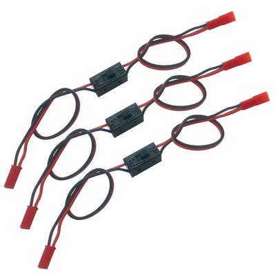 Lot de 3 interrupteurs d'alimentation On/Off avec récepteur et connecteur JST pour voiture HSP RC 110 18, Crawler, Buggy, Multicoptère, Avion