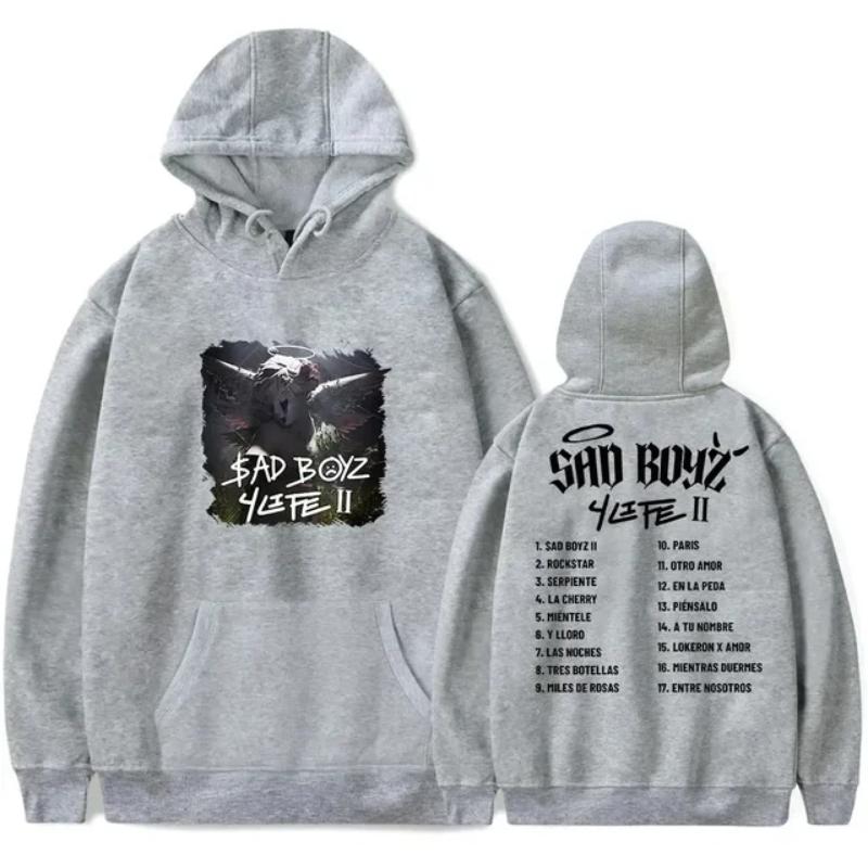 Mode, Herbst, Pullover, Spaß, lässig, Streetwear Junior H Tour Hoodie Sad Boyz 4life Album Merchandise, Drucke, Hoodies für mich
