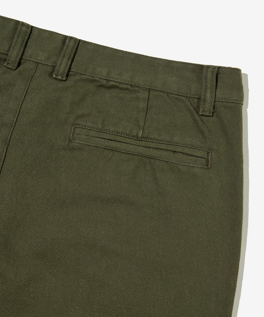 Seutaendeuobeo Straight Chino Pants [Olive Green]
