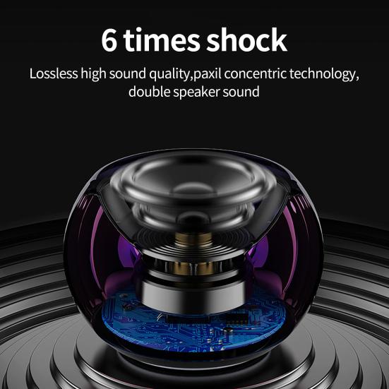 M3 Wireless Speaker High Fidelity Surround Sound Effect Portable Bluetooth-compatible5.0 Mini Multifunctional Sound Box for Indoor