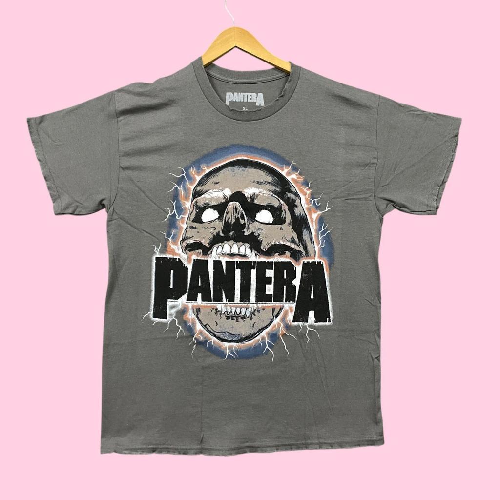 Pantera Aged Skull Heavy Metal Band Poster Tee XL