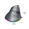 Ergonomic Mouse Vertical Backlit with Horizontal Scroll Wheel Multi Purpose Accessory Optical