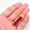 Red Jade Gemstone Handmade 925 Sterling Silver Jewelry Necklace 20" GK-7164