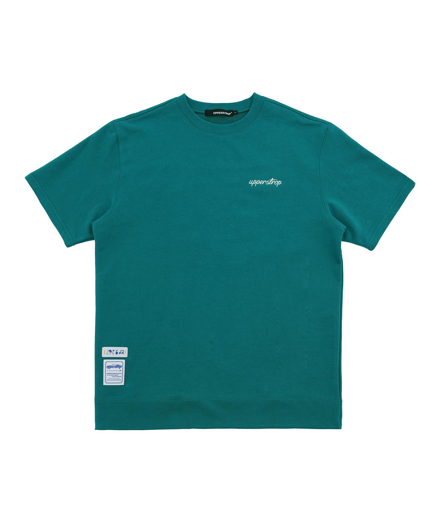 Upper Strop [Up3068] Upst Golf Big Logo Short Sleeve Sweatshirt Green M