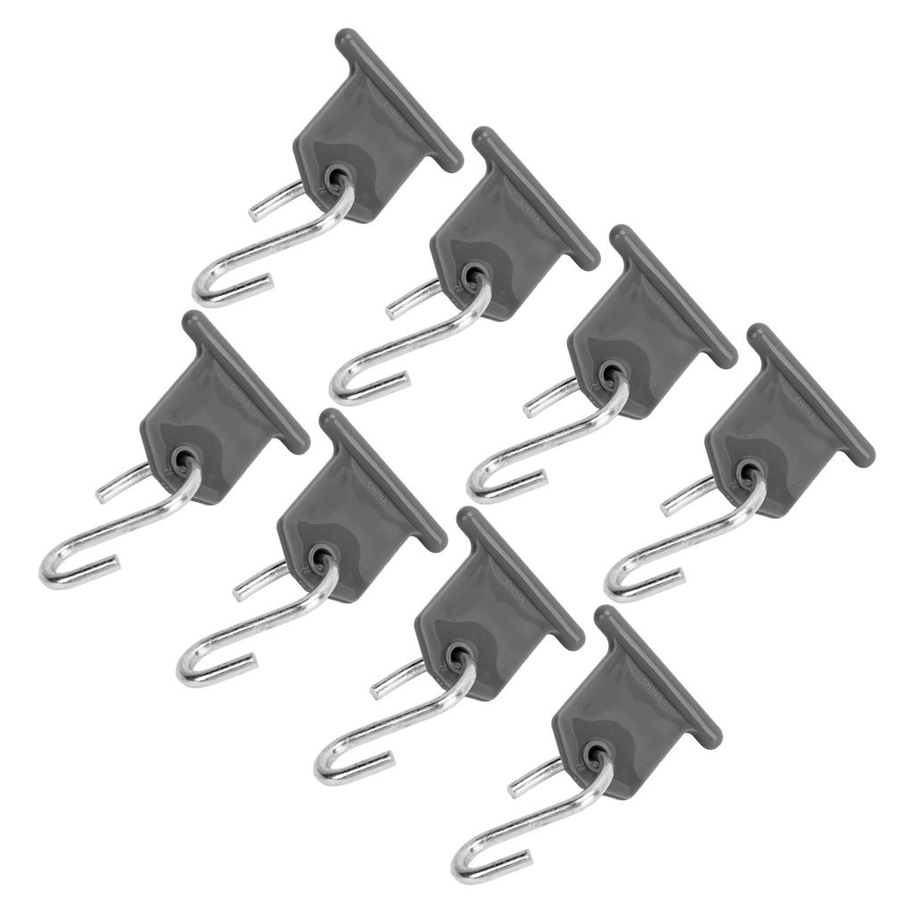 8 Pack RV Awning Hook S Shaped RV Party Awning Light Holder Support for Party Camping Tent