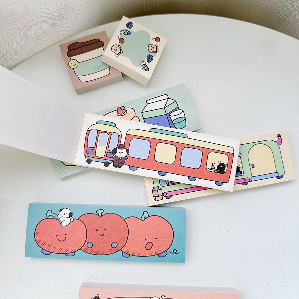 Geschenk lieblich Einzelstil Optional Blumig kawai Retro Shop Lang Notizblock Niedliches Notizpapier Schülerhandbuch Material 100 Bl. Niedliche Sakura