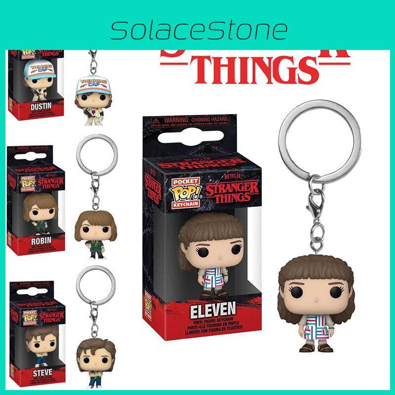 Funko Pop Stranger Things Pvc Keychain Bag Pendant Keyring Perfect Xmas Gift For Fans!