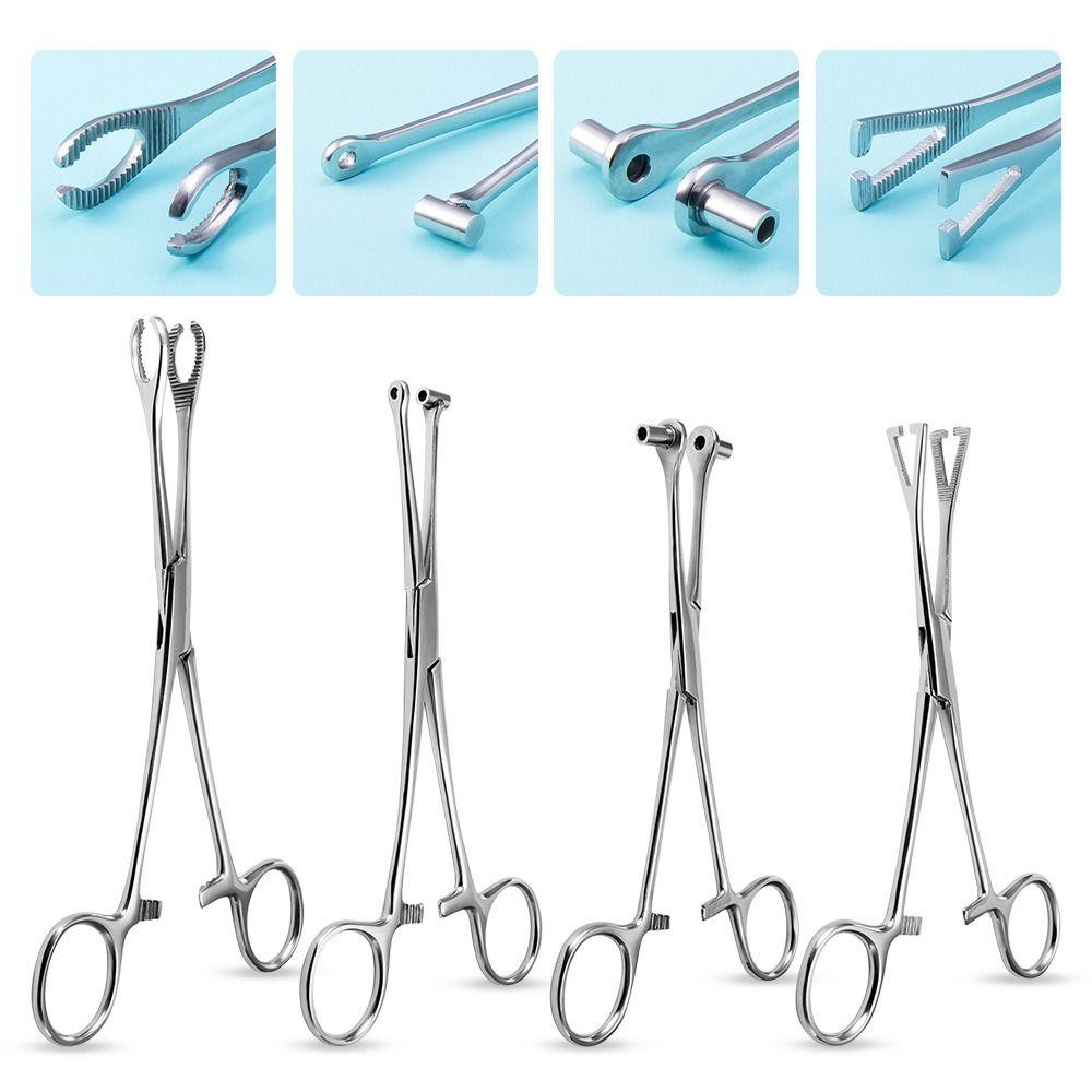 Disposable Professional Tool Body Jewelry Tool Open Triangle Forceps Stainless Steel Piercing Clamp