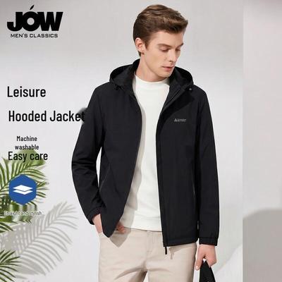 JOW Men's Casual Hooded Jacket