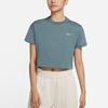 Nike Lab Solid Short Sleeve T-Shirt Women Tops Leaf-Green DA0324-387