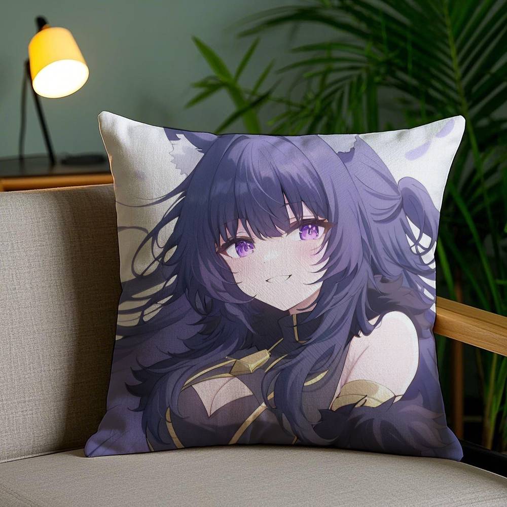 Anime E Eminence In Shadow Delta Alpha Pillow Case Antidustmite Invisible Zipper Sofa Bed