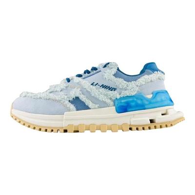 Li Ning Bequeme Lässige Atmungsaktive Low-Top Laufschuhe Damen Sneaker Hellblau AZGS078-2