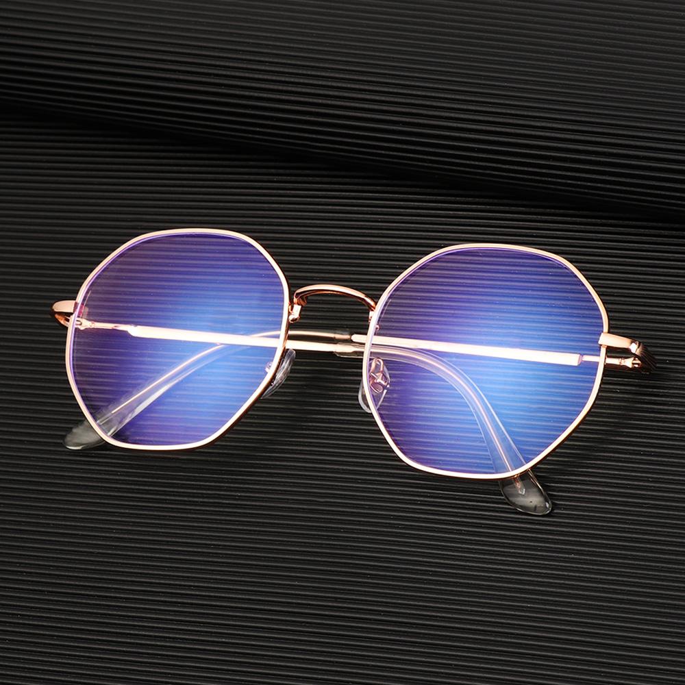 Fashion Metal Eye wear Vision Care Myopia Optical Mirror Eyeglasses Anti-blue Light Glasses