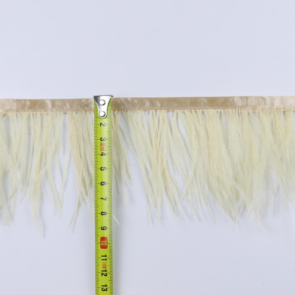 Feather8-10cm Light Purple Ostrich Feather Trims 1m 5m 10m for Crafts High Quality Plume Fringe Cosplay Festivals Clothing Ribbon Decor