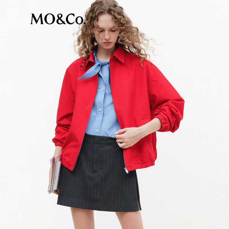 MO&Co. Women's Minimalist Cotton Jacket